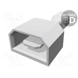 10 pcs : 2-521105-2 - Terminal: flat, 4.8mm, 0.8mm, male, 0.32÷0.82mm2, crimped, tinned