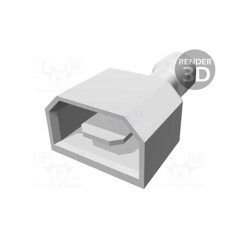 10 pcs : 2-521105-2 - Terminal: flat, 4.8mm, 0.8mm, male, 0.32÷0.82mm2, crimped, tinned