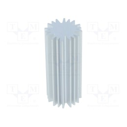 10 pcs : SK58550AL - Heatsink, LED, Ø: 20mm, H: 50mm