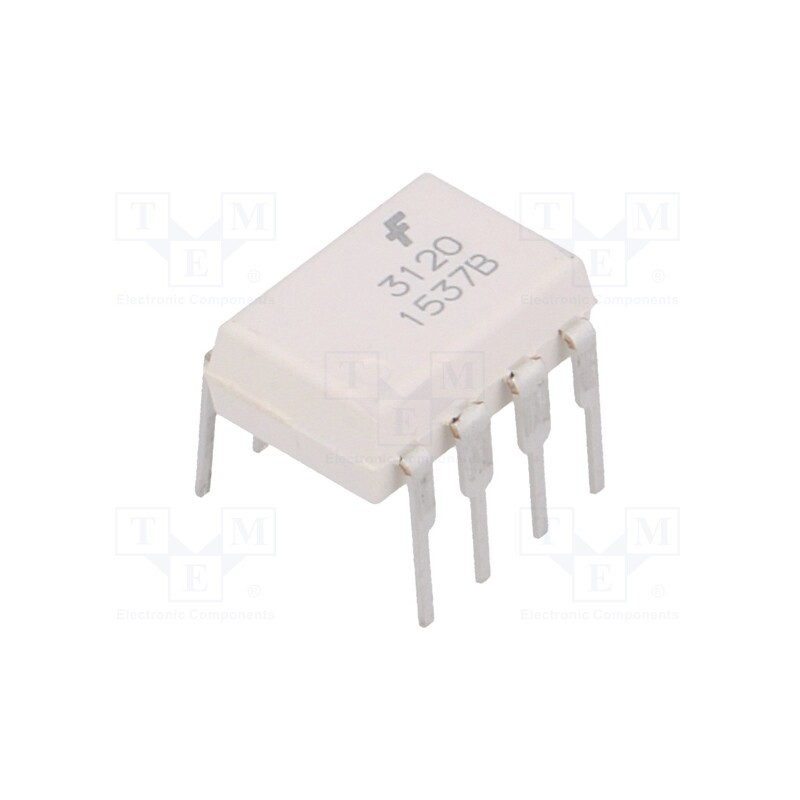 10 pcs : FOD3120 - Optocoupler, THT, Ch: 1, OUT: transistor, 5kV, DIP8, 35kV/μs