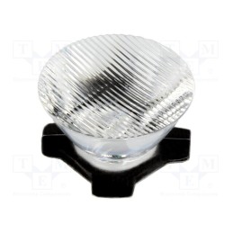 10 pcs : CA11267_HEIDI-O-90 - LED lens, round, transparent, 8/55°, Mounting: adhesive tape