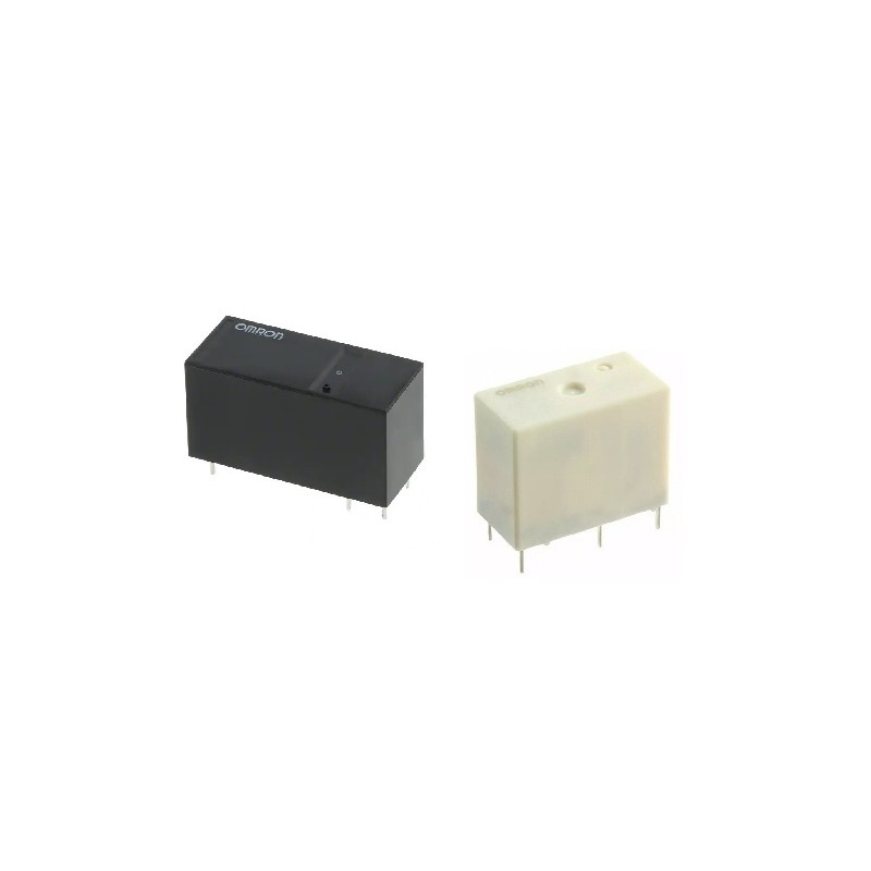 1 pcs - Omron PCB Mount Relay, 12V dc Coil, 2A Switching Current, DPDT