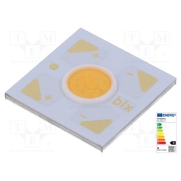 10 pcs : BXRH-40S0601-A-73 - Power LED, COB, 120°, 175mA, P: 6.2W, 585lm, 12.5x12.5x1.63mm