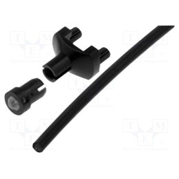 10 pcs : 1216.1001000000001 - Fiber for LED, round, Ø: 2.2mm, Front: convex