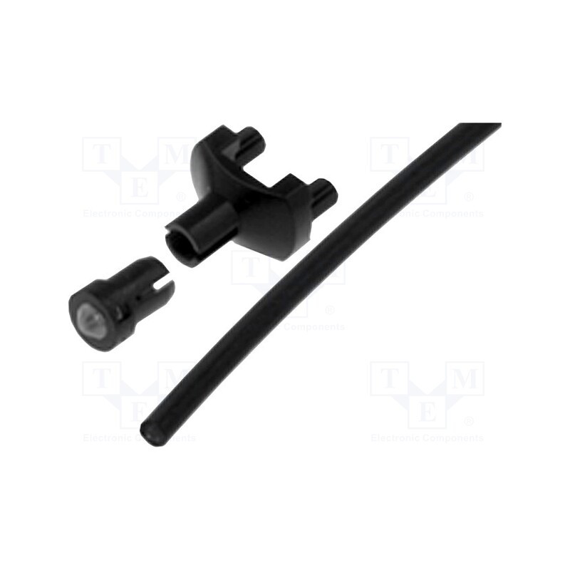 10 pcs : 1216.1001000000001 - Fiber for LED, round, Ø: 2.2mm, Front: convex