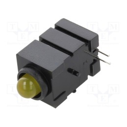 10 pcs : 1807.7030999999999 - LED, in housing, yellow, 5mm, No.of diodes: 1, 20mA, 60°, 15÷30mcd