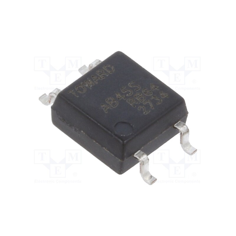 10 pcs : AB45S - Optocoupler, SMD, Ch: 1, OUT: MOSFET, SOP4, 45, 60V