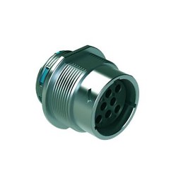 1 pcs - Amphenol Industrial Circular Connector, 8 Contacts, Cable Mount, Socket, Female, IP67, IP69K, Duramate AHDM Series