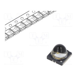 10 pcs : PK2B-3LLE-GNV - Power LED, UV, 130°, 700mA, λd: 390÷400nm, Pmax: 3W, 3.45x3.46mm