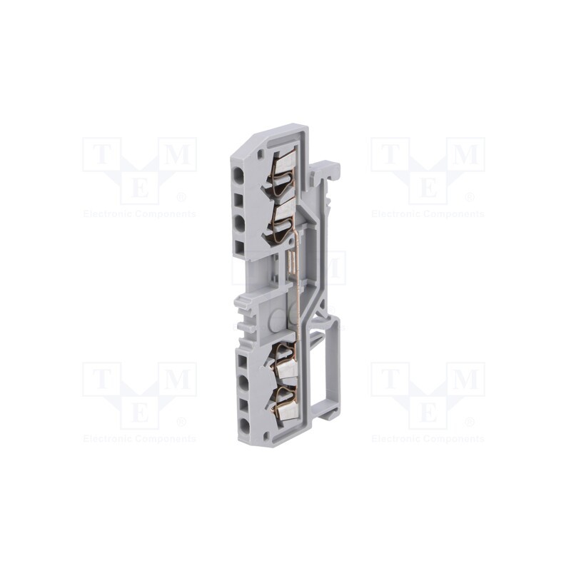 10 pcs : 279-831 - Splice terminal: rail, 1.5mm2, ways: 1, terminals: 4, grey, TS35