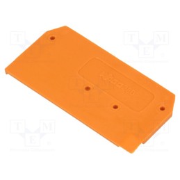 10 pcs : 280-309 - End/partition plate, orange, 280, 2.5x28x53mm, 280-9