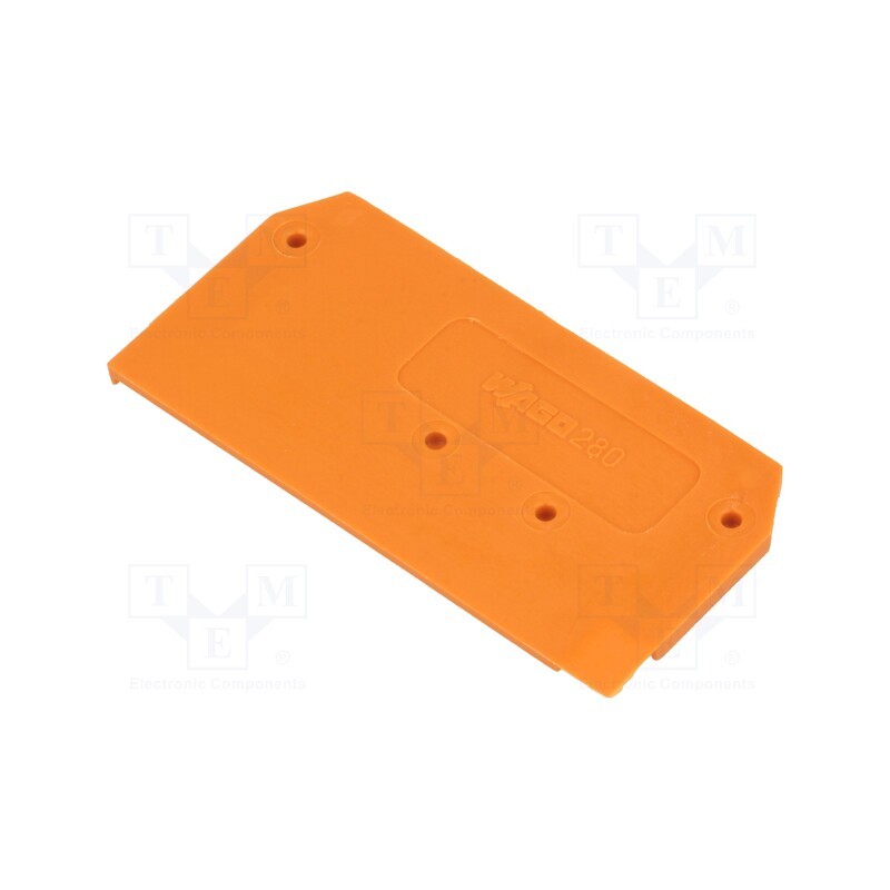 10 pcs : 280-309 - End/partition plate, orange, 280, 2.5x28x53mm, 280-9