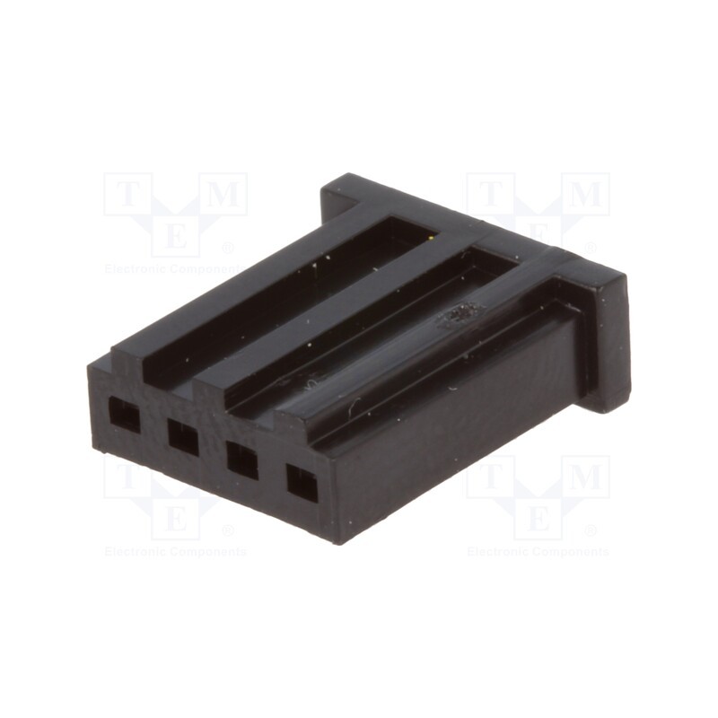 20 pcs : 280359 - Plug, wire-board, female, AMPMODU MOD II, 2.54mm, PIN: 4, for cable