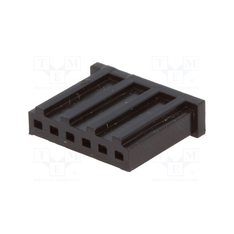 20 pcs : 280360 - Plug, wire-board, female, AMPMODU MOD II, 2.54mm, PIN: 6, for cable
