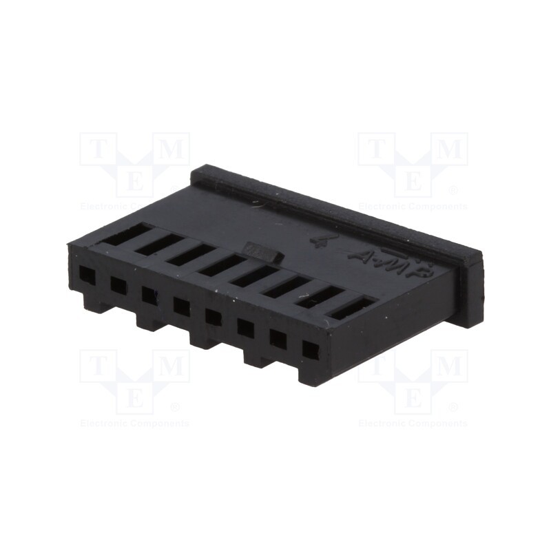 20 pcs : 280361 - Plug, wire-board, female, AMPMODU MOD II, 2.54mm, PIN: 8, for cable