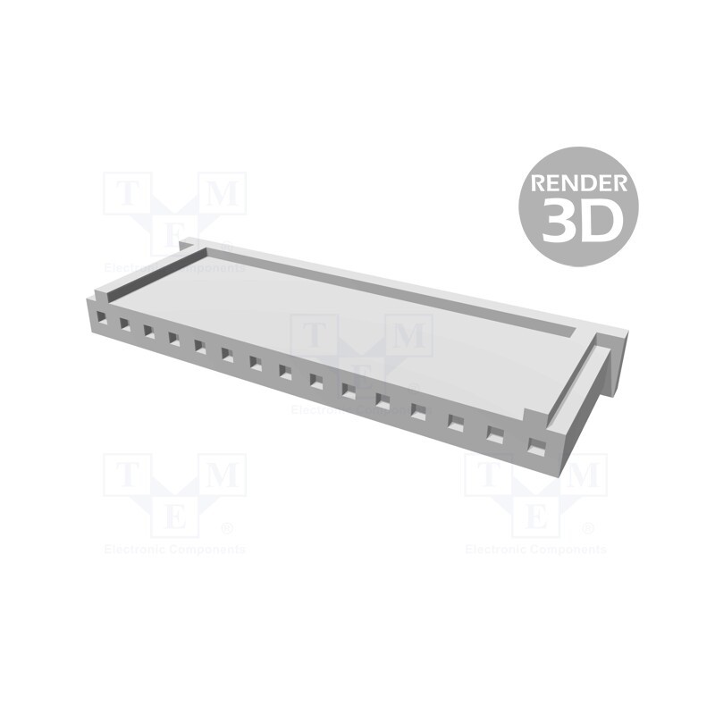 10 pcs : 280363 - Plug, wire-board, female, AMPMODU MOD II, 2.54mm, PIN: 15