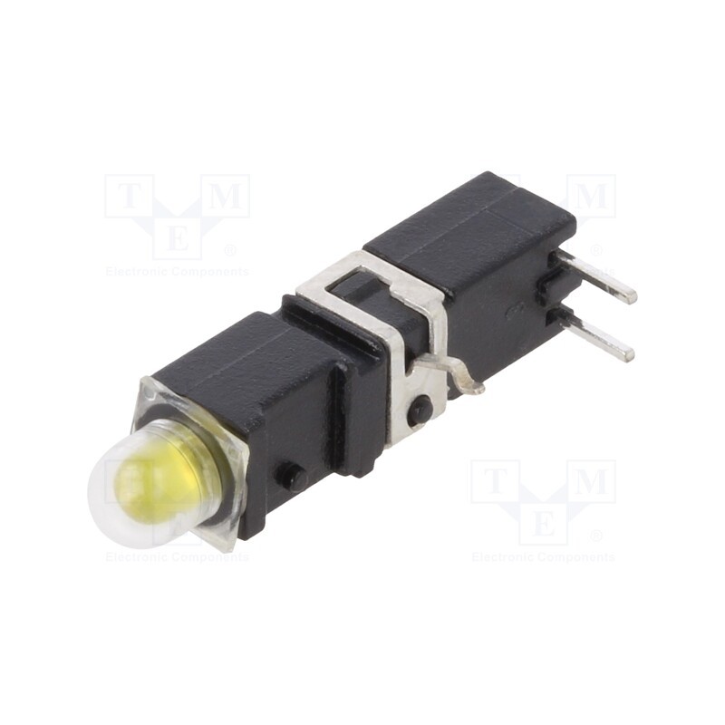 10 pcs : 1405.7032999999999 - LED, in housing, yellow, 3.9mm, No.of diodes: 1, 2mA, 60°, 1.2÷4mcd