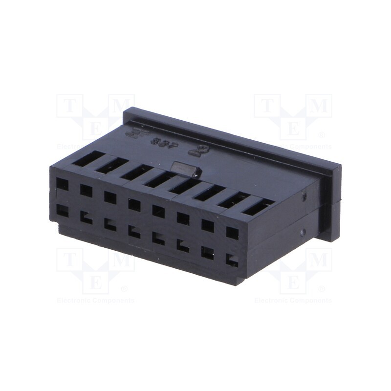 10 pcs : 280366 - Plug, wire-board, female, AMPMODU MOD II, 2.54mm, PIN: 16