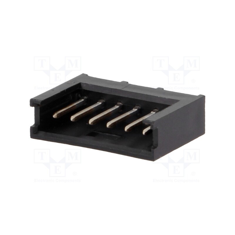 10 pcs : 280372-2 - Socket, wire-board, male, AMPMODU MOD II, 2.54mm, PIN: 6, THT