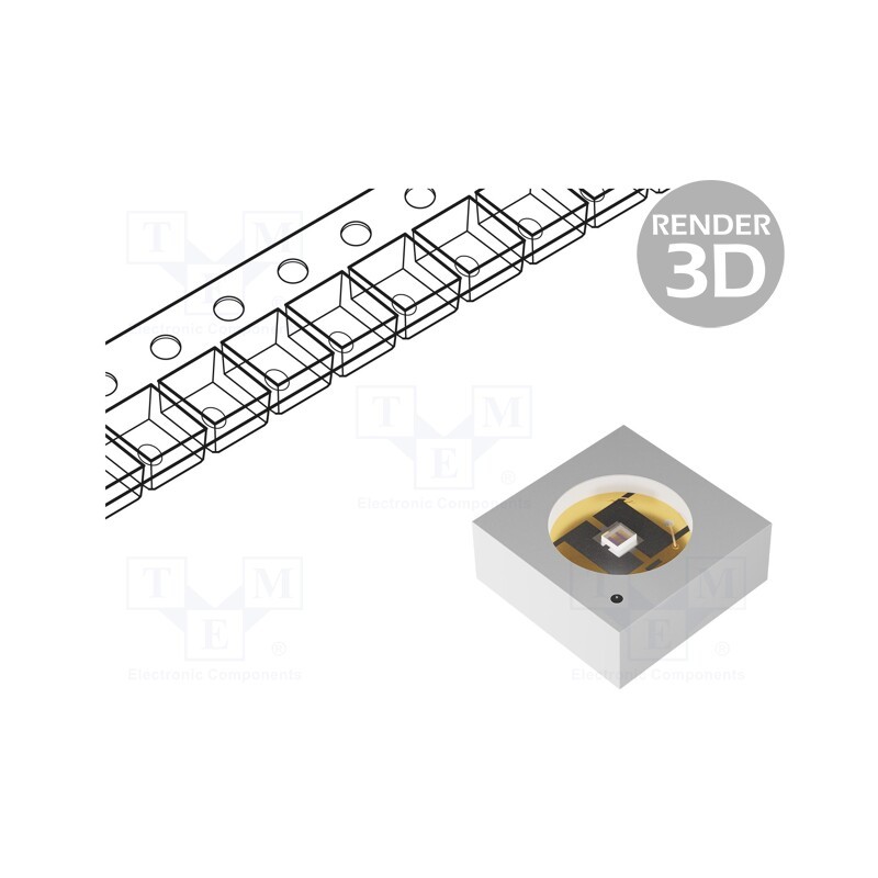 10 pcs : PB2D-UCLA-TC - Power LED, UV-C, 120°, 30mA, λd: 265÷280nm, Pmax: 200mW, 3.5x3.5mm