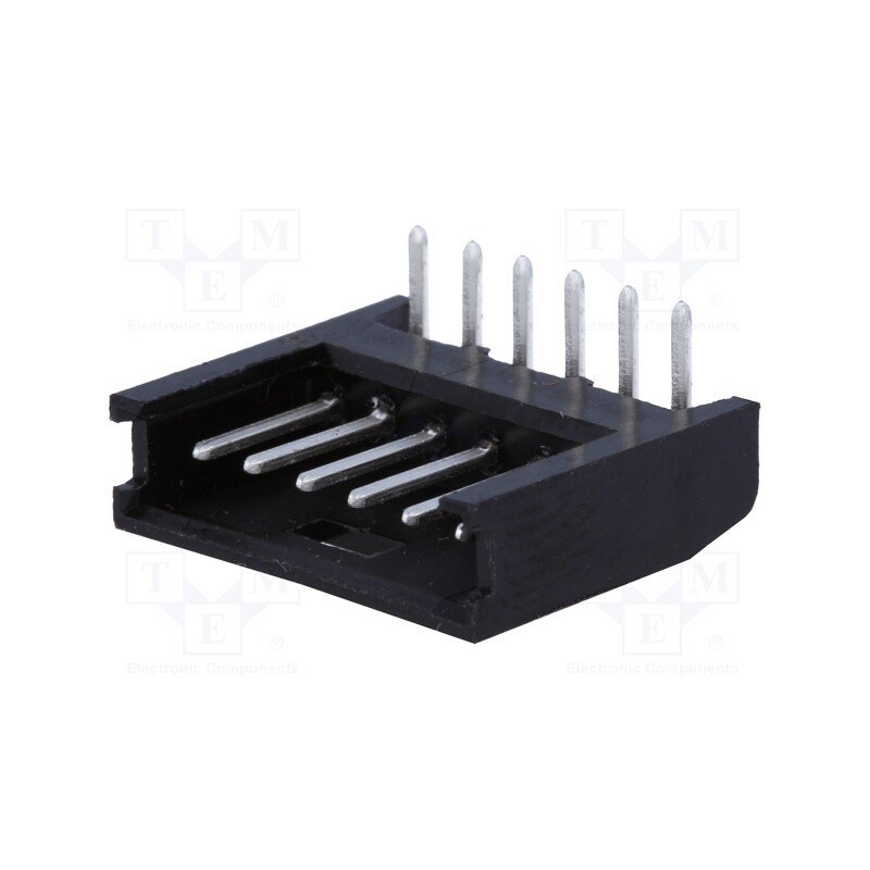 10 pcs : 280379-1 - Socket, wire-board, male, AMPMODU MOD II, 2.54mm, PIN: 6, THT