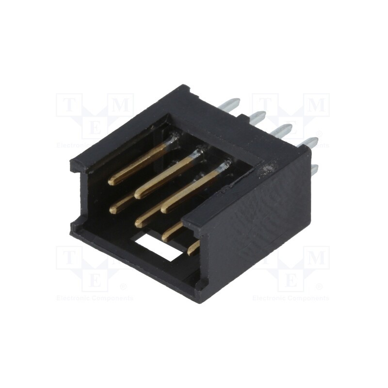 10 pcs : 280384-2 - Socket, wire-board, male, AMPMODU MOD II, 2.54mm, PIN: 8, THT
