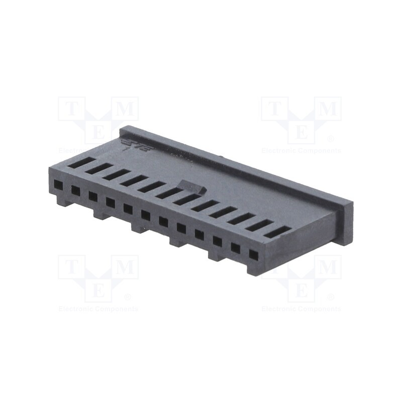 10 pcs : 280514 - Socket, wire-board, female, AMPMODU MOD II, 2.54mm, PIN: 12, THT