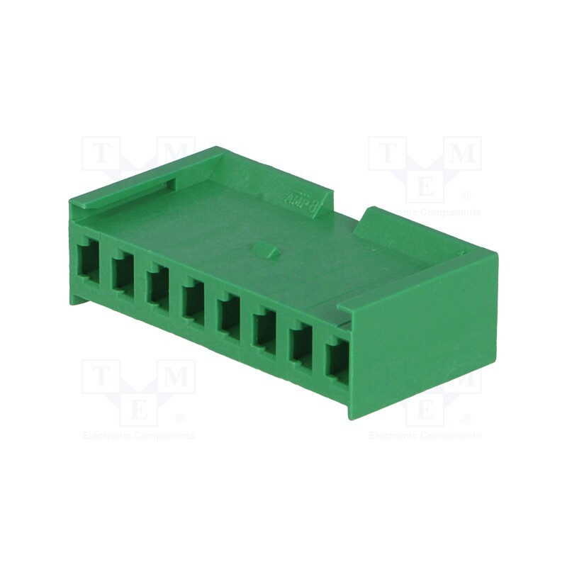 10 pcs : 280593 - Plug, wire-board, female, AMPMODU MOD I, 3.96mm, PIN: 8, for cable