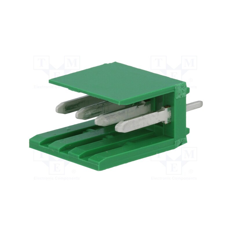 10 pcs : 280610-1 - Socket, wire-board, male, AMPMODU MOD I, 3.96mm, PIN: 4, THT, tinned