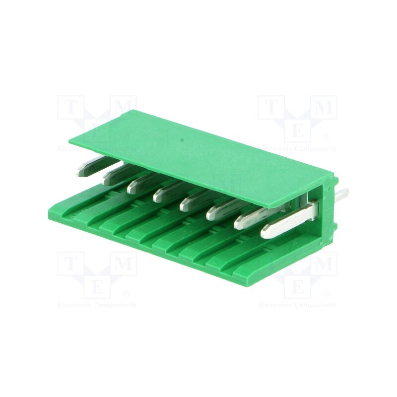 10 pcs : 280612-1 - Socket, wire-board, male, AMPMODU MOD I, 3.96mm, PIN: 8, THT, tinned