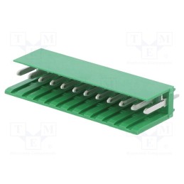 10 pcs : 280614-1 - 12P MOD 1 SHROUDED HEADER, ST, TIN PLTD