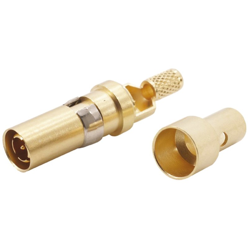 1 pcs - Han-Modular Male 1.5A Modular Coax M-Contact for use with 4 Contact Multi Module, Cable Group 2 Flexible Wires