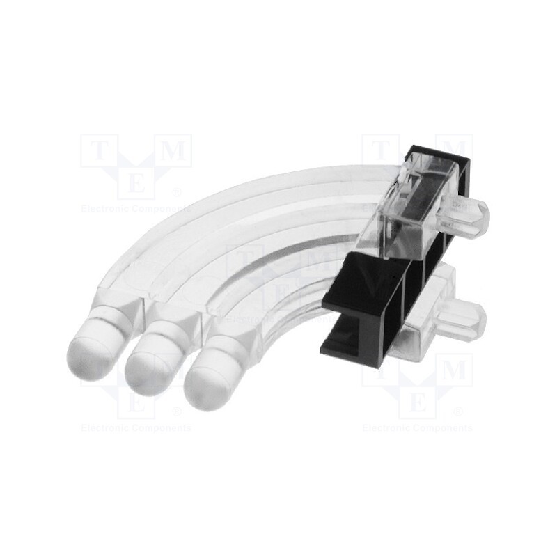 10 pcs : 1276.1003000000001 - Fiber for LED, round, Ø3mm, No.of mod: 3, Front: convex