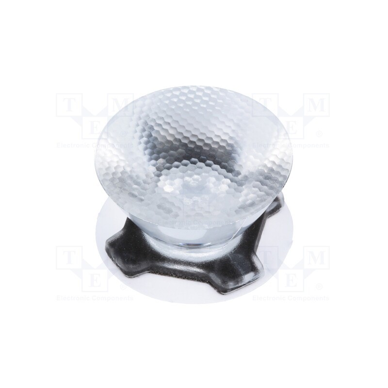 10 pcs : CA12242_HEIDI-SS - LED lens, round, transparent, 14÷18°, Mounting: adhesive tape