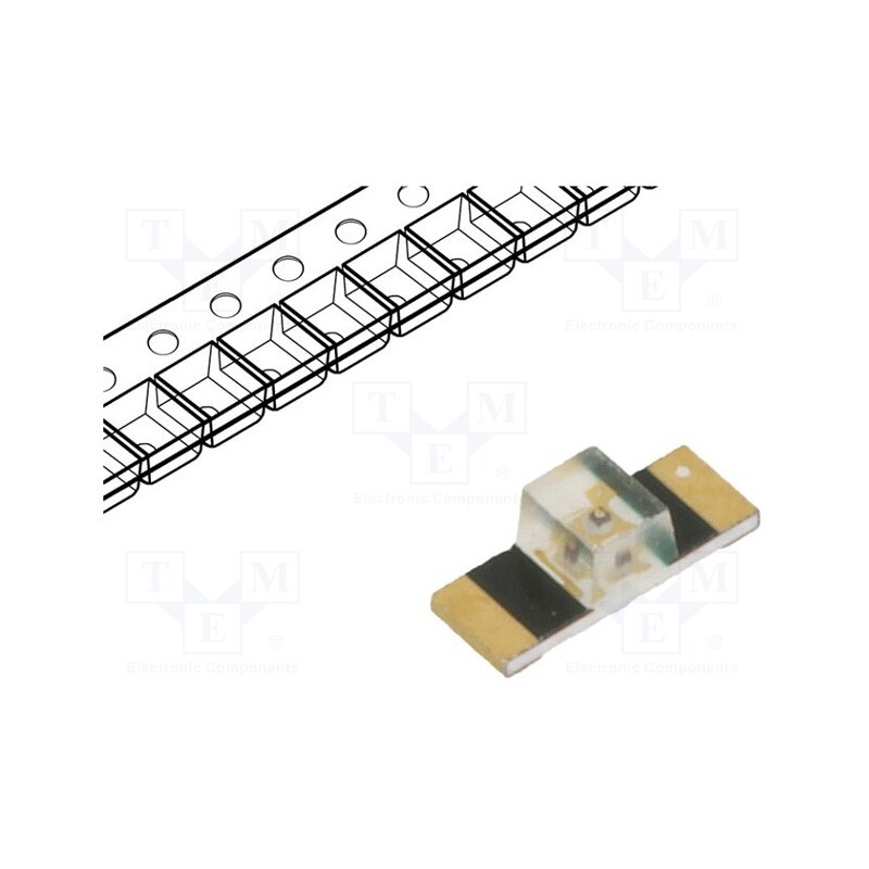 20 pcs : HSMH-C265 - LED, SMD, 1305, red, 7.2÷17mcd, 3.4x1.25x1.1mm, 170°, 1.8÷2.6V, 20mA