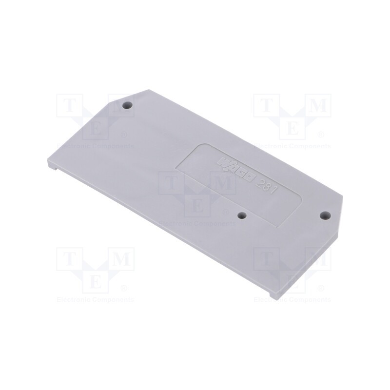 10 pcs : 281-328 - End piece, grey, 281