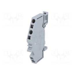 10 pcs : 281-631 - Splice terminal: rail, 0.08÷4mm2, ways: 1, terminals: 3, grey, 281