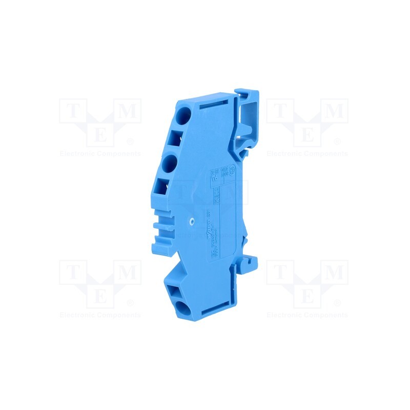 10 pcs : 281-651 - Splice terminal: rail, 0.08÷4mm2, ways: 1, terminals: 3, blue, 281