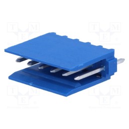 20 pcs : 281695-6 - Socket, wire-board, male, HE14, 2.54mm, PIN: 6, THT, 3A, tinned, blue