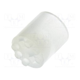 50 pcs : 8GE04V80388 - Spacer sleeve, LED, Øout: 5.1mm, ØLED: 5mm, L: 6.1mm, natural