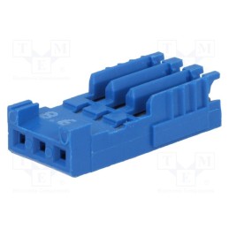 10 pcs : 281786-3 - Plug, wire-board, female, HE14, 2.54mm, PIN: 3, IDC, for cable