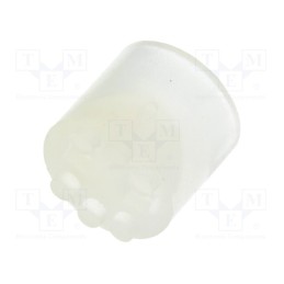 50 pcs : 8GE04V80386 - Spacer sleeve, LED, Øout: 5.1mm, ØLED: 5mm, L: 5.1mm, natural
