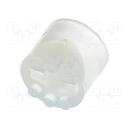 50 pcs : 8GE04V80383 - Spacer sleeve, LED, Øout: 5.1mm, ØLED: 5mm, L: 3.6mm, natural