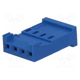 20 pcs : 281838-4 - Plug, wire-board, female, HE14, 2.54mm, PIN: 4, w/o contacts