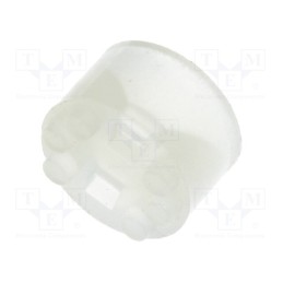 50 pcs : 8GE04V80384 - Spacer sleeve, LED, Øout: 5.1mm, ØLED: 5mm, L: 4.1mm, natural