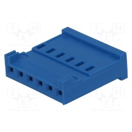 20 pcs : 281838-6 - Plug, wire-board, female, HE14, 2.54mm, PIN: 6, w/o contacts