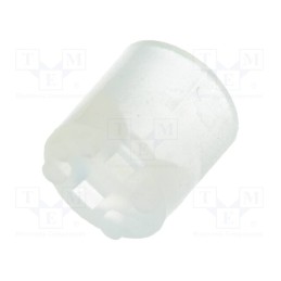 50 pcs : 8GE04V80387 - Spacer sleeve, LED, Øout: 5.1mm, ØLED: 5mm, L: 5.6mm, natural