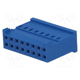 10 pcs : 281839-8 - Plug, wire-board, female, HE14, 2.54mm, PIN: 16, w/o contacts