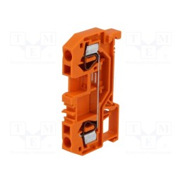 10 pcs : 281-902 - Splice terminal: rail, 0.08÷4mm2, ways: 1, terminals: 2, orange