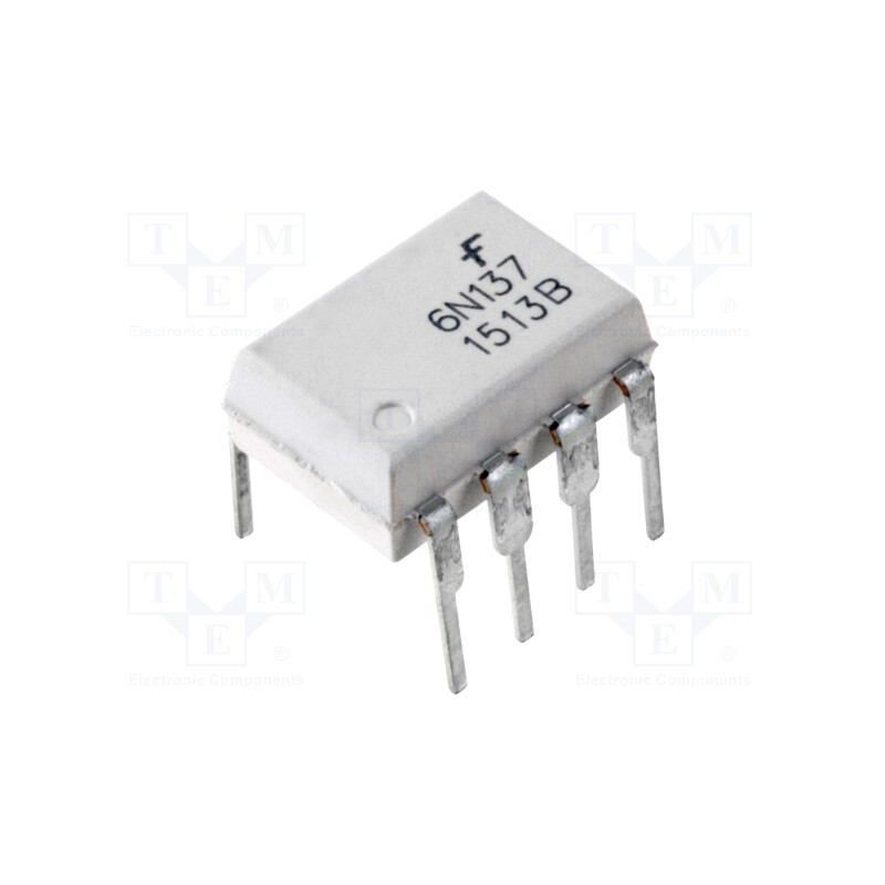10 pcs : 6N137M - Optocoupler, THT, Ch: 1, OUT: gate, Uinsul: 5kV, CTR@If: 19-50%@16mA